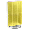 Azar Displays 700513-YEL Two-Sided Revolving Pegboard Countertop Display, 13.5" x 22", Yellow