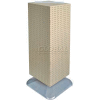 Azar Displays 701435-ALM 4-Sided Interlocking Pegboard Floor Display, 14" x 40", Almond Solid