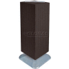 Azar Displays 701435-BLK 4-Sided Interlocking Pegboard Floor Display, 14" x 40", Black Solid