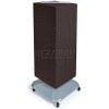 Azar Displays 701436-BLK 4-Sided Interlocking Pegboard Floor Display, 14" x 40", Black Solid