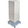Azar Displays 701436-WHT 4-Sided Interlocking Pegboard Floor Display, 14" x 40", White Solid
