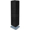 Azar Displays 701464-BLK 4-Sided Interlocking Pegboard Floor Display, 14" x 60", Black Solid
