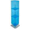 Azar Displays 701464-BLU 4-Sided Interlocking Pegboard Floor Display, 14" x 60", Blue Opaque