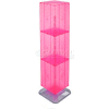 Azar Displays 701464-PNK 4-Sided Interlocking Pegboard Floor Display, 14" x 60", Pink Opaque