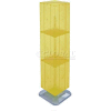 Azar Displays 701464-YEL 4-Sided Interlocking Pegboard Floor Display, 14" x 60", Yellow Opaque
