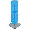 Azar Displays 703387-BLU 4-Sided Interlocking Pegboard Display, 8" x 40", Blue Opaque ,1 Piece