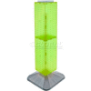 Azar Displays 703387-GRE 4-Sided Interlocking Pegboard Display, 8" x 40", Green Opaque ,1 Piece