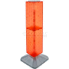 Azar Displays 703387-ORG 4-Sided Interlocking Pegboard Display, 8" x 40", Orange Opaque ,1 Piece