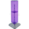 Azar Displays 703387-PUR 4-Sided Interlocking Pegboard Display, 8" x 40", Purple Opaque ,1 Piece