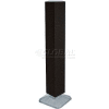 Azar Displays 703389-BLK 4-Sided Interlocking Pegboard Display, 8" x 60", Black Solid ,1 Piece