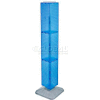 Azar Displays 703389-BLU 4-Sided Interlocking Pegboard Display, 8" x 60", Blue Opaque ,1 Piece