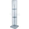 Azar Displays 703389-CLR 4-Sided Interlocking Pegboard Display, 8" x 60", Clear Opaque ,1 Piece