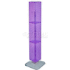 Azar Displays 703389-PUR 4-Sided Interlocking Pegboard Display, 8" x 60", Purple Opaque ,1 Piece