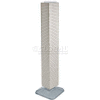 Azar Displays 703389-WHT 4-Sided Interlocking Pegboard Display, 8" x 60", White Solid ,1 Piece