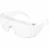 Global Industrial OTG Visitor Safety Glasses, Clear Frame, 1 Each - Pkg Qty 12