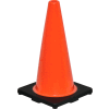Global Industrial™ 18" Traffic Cone, Non-Reflective, Black Base, 3 lbs