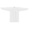 Global Industrial Disposable Polypropylene Lab Coat Knit Wrist Collar Snap Closure XL 25/Case