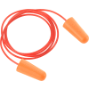 Global Industrial Bullet Earplugs, Tapered, Corded, NRR 32 dB, 100 Pairs/Box