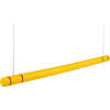 Global Industrial™ Clearance Bar, 104 » to 120 » L, Yellow With Red Tape, HDPE