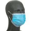 Disposable Face Mask With Ear Loops, Blue, 3-Ply, 50/Box
