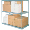 Global Industrial 3 Shelf, Wide Boltless Shelving, 2400 lb Cap, 96"L x 36"P x 84"H, Wire Deck, États-Unis