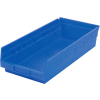 Akro-Mils Plastique Nesting Storage Shelf Bin 30158 - 8-3/8 po L x 17-7/8 po L x 4 po H Bleu - Qté par paquet : 12
