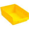 Akro-Mils Plastique Nesting Storage Shelf Bin 30158 - 8-3/8" W x 17-7/8 « D x 4 » H jaune - Qté par paquet : 12