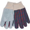 Memphis® Clute Pattern Leather Palm Gants avec poignet en tricot, Taille L, 12 paires