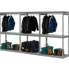 Global Industrial™ Boltless Luggage Garment Triple Rack - 144 po l x 24 po P x 84 po H