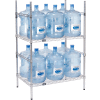 Étagère de rangement pour bouteilles d’eau de 5 gallons, capacité 12 bouteilles