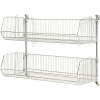 Wall Mount Basket Kit 48"W x 20"D x 12"H (2 Basket) Chrome