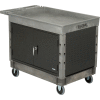 Global Industrial Extra Strength Plastic 2 Tray Shelf Maintenance Cart 44x25-1/2 5" Caster