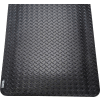 Global Industrial Diamond Plate Ergonomic Mat, 15/16" Thick, 3'W x 5'L, Black