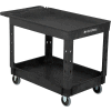 Global Industrial™ Utility Cart w / 2 étagères et roulettes 5 « , 44 « L x 25-1 / 2 » L x 32-1 / 2 « H, Noir