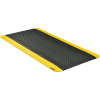 Tapis de fatigue Anit de plaque de diamant industriel™ mondial, 15/16 » d’épaisseur, 2'L x 4'L, bordure noir/jaune