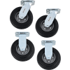 Global Industrial™ Kit de roulette pneumatique de 6 pouces pour camion en vrac en plastique 6-8BU, 2 pivotants / 2 rigides