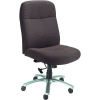Interion® grande et grande chaise avec le dos haut, tissu, noir
