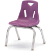 Chaise en plastique Jonti-Craft® Berries® avec pieds chromés - 12" ht - Purple