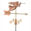 Good Directions Angel Garden Weathervane, Polished Copper w/Garden Pole