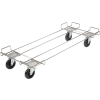 Global Industrial Wire Rack Accessory 48 x 20 Dolly Base - 5 Poly Swivel Casters For 48"W Bins