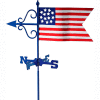 Good Directions American Flag Garden Weathervane, w/Garden Pole