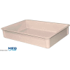 Molded Fiberglass Toteline Stacking Tote 875008 - 25-3/4"L x 17-3/4"W x 4-1/2"H, White