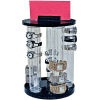 Azar Displays 900070 Vertical 5-Pole Bracelet Countertop Display, 13.875" High, Clear ,1 Piece