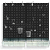 Azar Displays 900945-BLK Pegboard Room Organizer Kit, Hardware Included, Black Opaque ,1 Piece