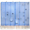 Azar Displays 900945-BLU Pegboard Room Organizer Kit, Hardware Included, Blue Opaque ,1 Piece