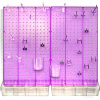 Azar Displays 900945-PUR Pegboard Room Organizer Kit, Hardware Included, Purple Opaque ,1 Piece