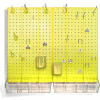 Azar Displays 900945-YEL Pegboard Room Organizer Kit, Hardware Included, Yellow Opaque ,1 Piece