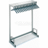 48" W plancher Rack avec cintres 16 - Gris