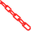Global Industrial™ Plastic Chain Barrier, 1-1/2"x50'L, Rouge