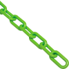 Global Industrial™ Plastic Chain Barrier, 1-1/2"x50'L, Safety Green